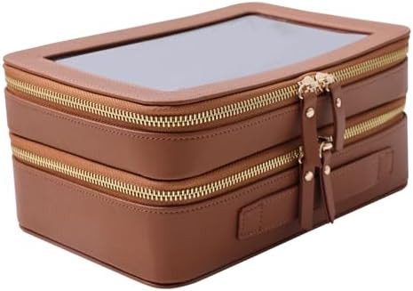 SANHECUN Clear Travel Toiletry bag Toiletry Case Carry on Travel Accessories Bag Makeup Bag Dimen... | Amazon (US)