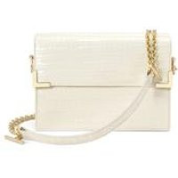 Chelsea Bag in Ivory Small Croc | Aspinal of London