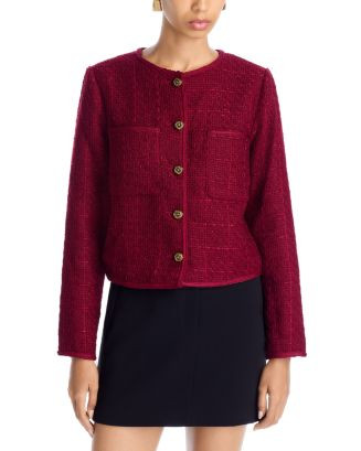 AQUA Tweed Jacket - Exclusive  | Bloomingdale's Women | Bloomingdale's (US)