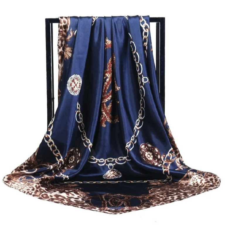 Windfall Womens Large Satin Square Scarf Silk Feeling Hair Wrapping Gift Designer Scarf 35x35 Inc... | Walmart (US)