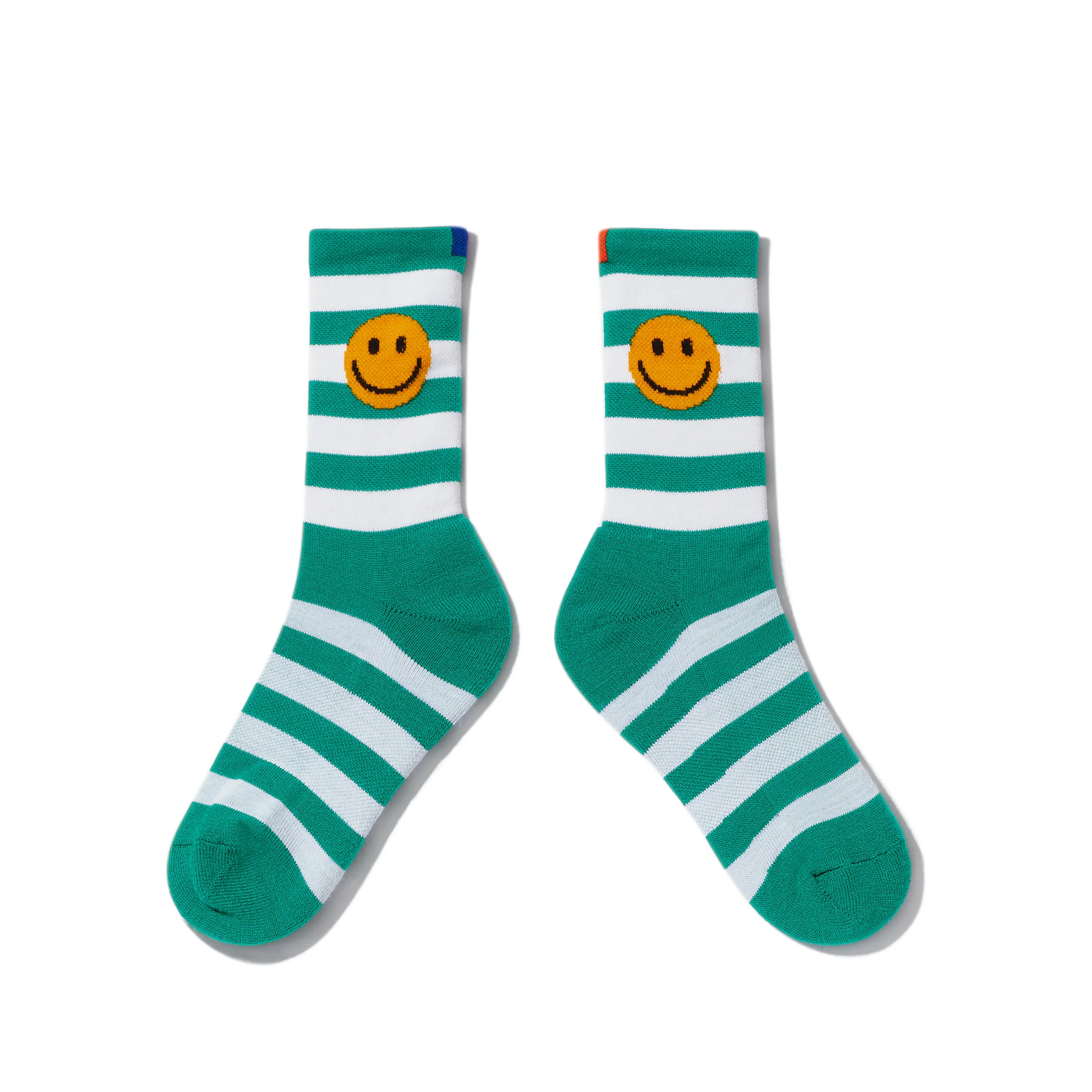 The Women's Rugby Smile Sock - Green/White | KULE (US)