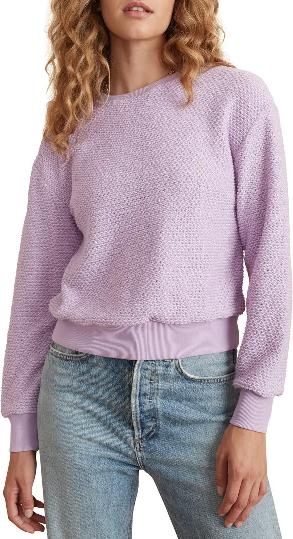 Marine Layer Birdseye Cotton Blend Sweatshirt | Nordstrom | Nordstrom