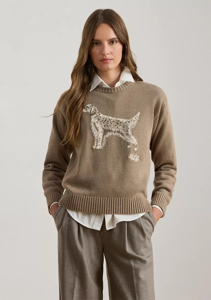 Petite Intarsia-Knit English Setter Sweater | Belk
