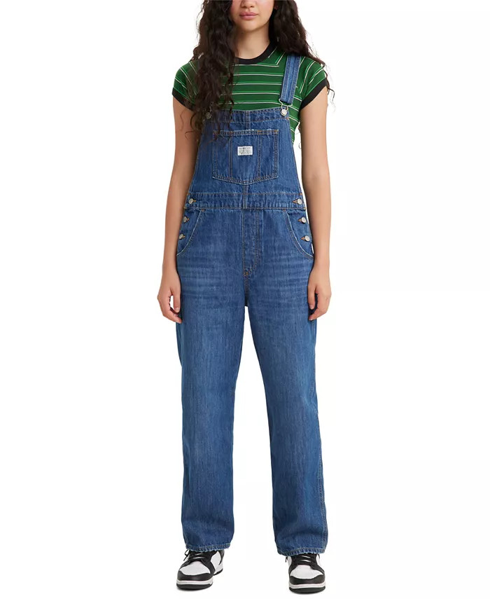 Levi's Women's Vintage-Style Cotton Denim Overalls - Macy's | Macy's