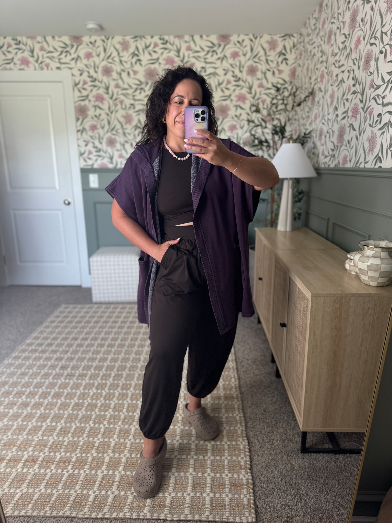 Casual outfit from aerie! Wearing size medium in pullover, xl in bra, large in bottoms! 

#LTKFindsUnder50 #LTKMidsize #LTKFindsUnder100