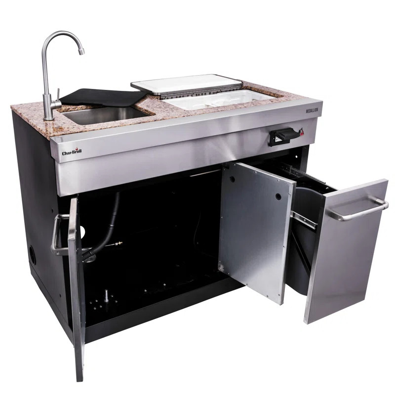 Charbroil Medallion Series Modular Outdoor Kitchen Sink & Entertainment Module | Wayfair North America