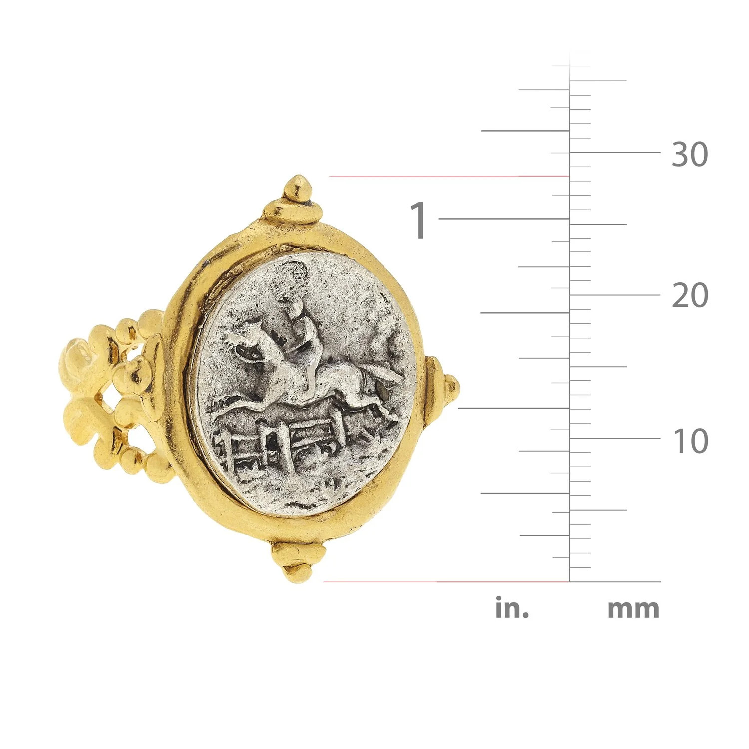 Mixed Metal Equestrian Ring | Susan Shaw