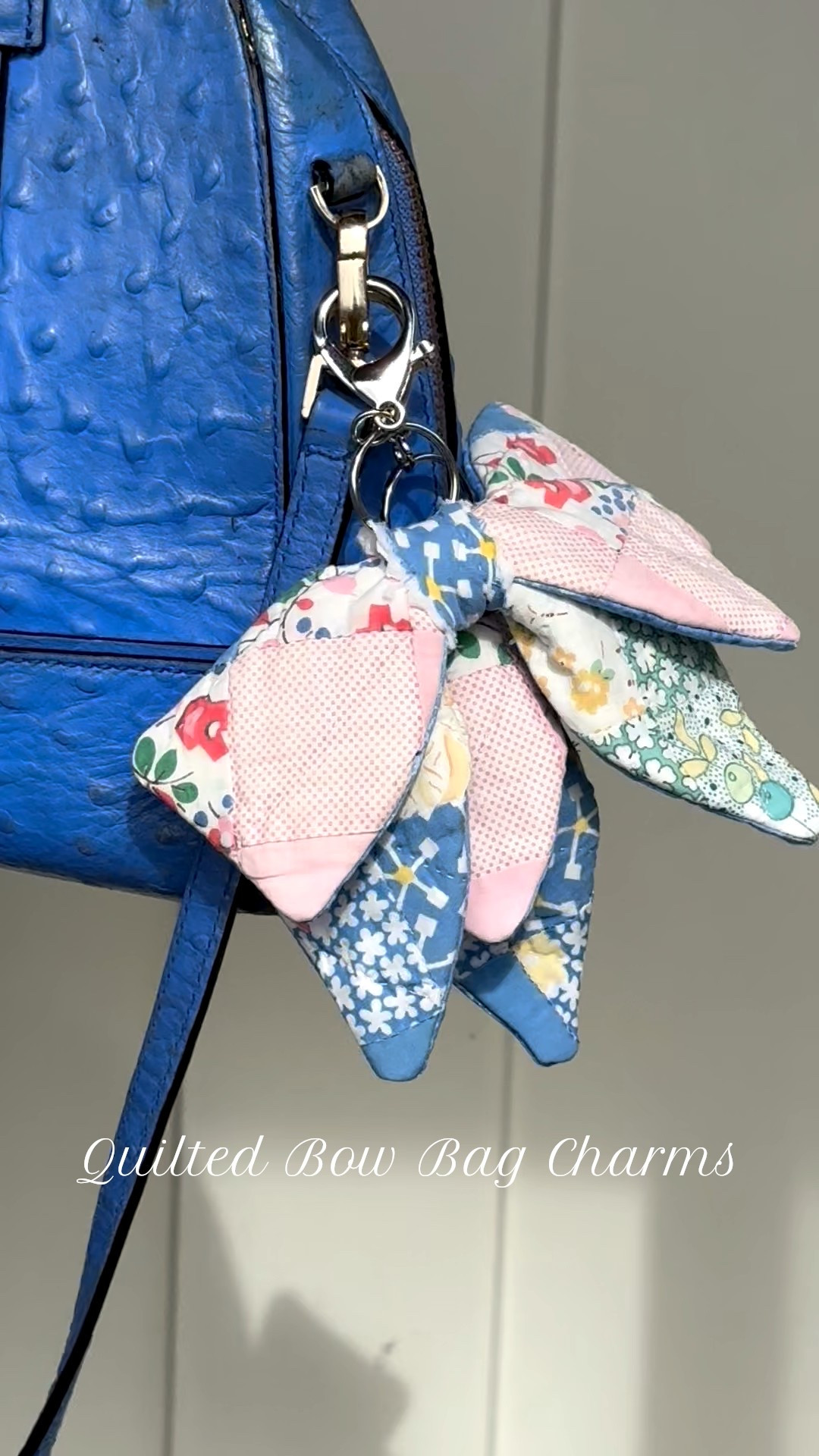 Handmade vintage fabric quilted bow bag charms I found on Etsy 😍🎀  Absolutely love these and you can also use them as a keychain 

accessories, bag charm, coquette, cottage core

#LTKItBag #LTKFindsUnder50 #LTKStyleTip