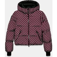 Zara - Water-Resistant Windproof Down Jacket Recco® Technology Ski Collection In Burgundy - Xs - Woman | Zara UK