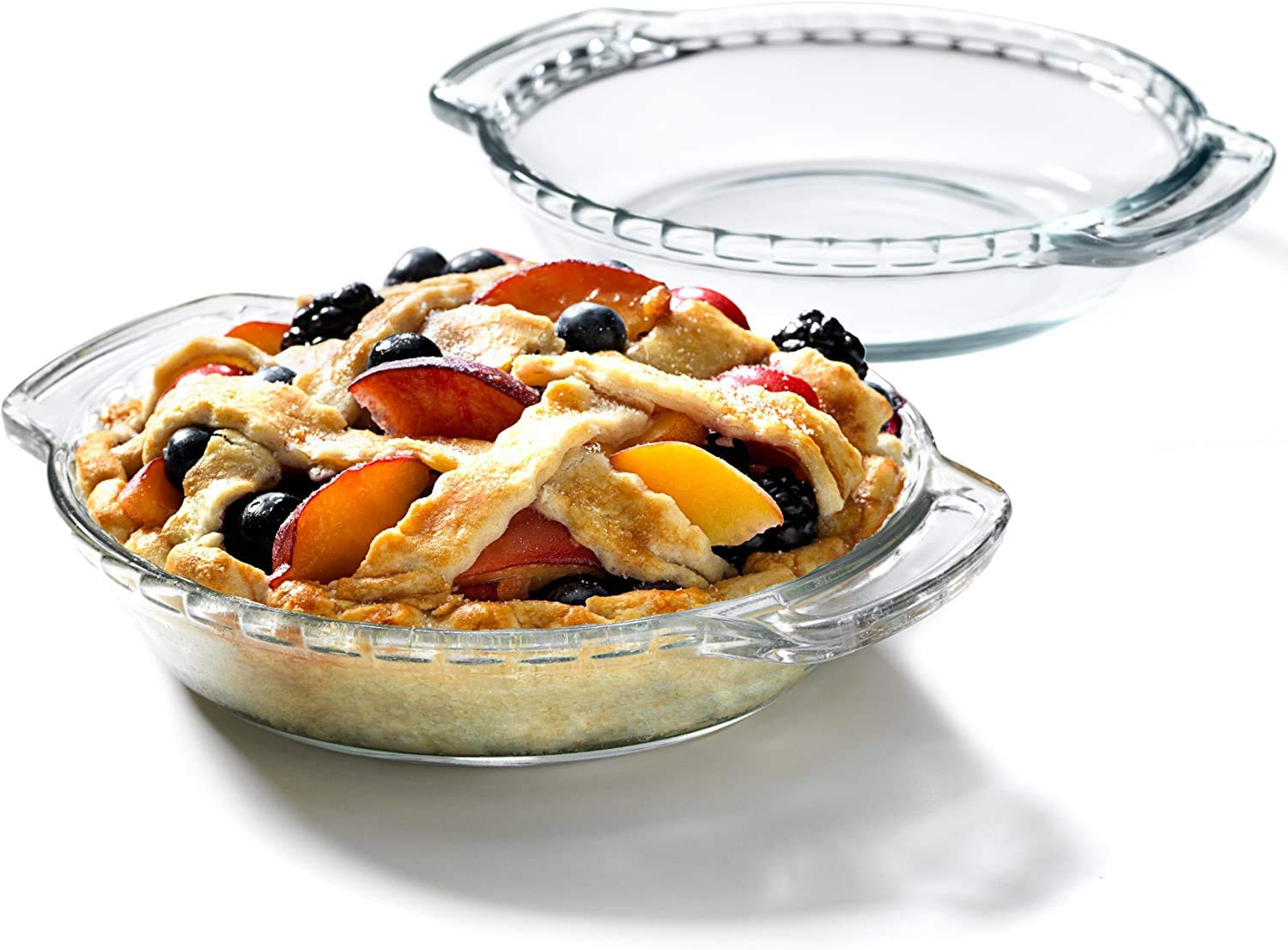 Anchor Hocking Mini Pie Plate Oven Basics, Glass, 6-Inch, Clear | Amazon (US)