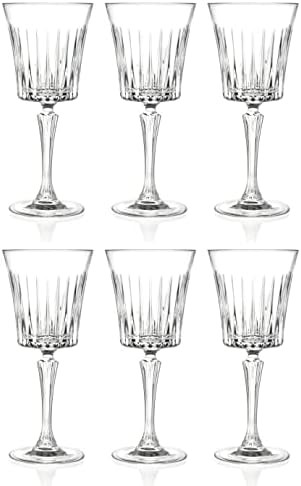 Barski Wine Glass - Goblet - Red Wine - White Wine - Water Glass - Stemmed Glasses - Set of 6 Gob... | Amazon (US)