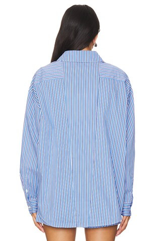 The Jancy Blouse in French Navy Stripe | Revolve Clothing (Global)