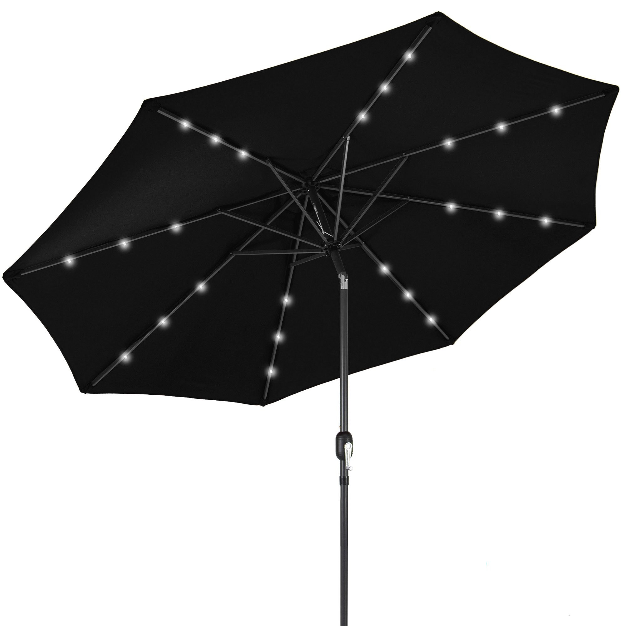 Best Choice Products 10ft Solar LED Lighted Patio Umbrella w/ Tilt Adjustment, Fade-Resistant Fab... | Walmart (US)