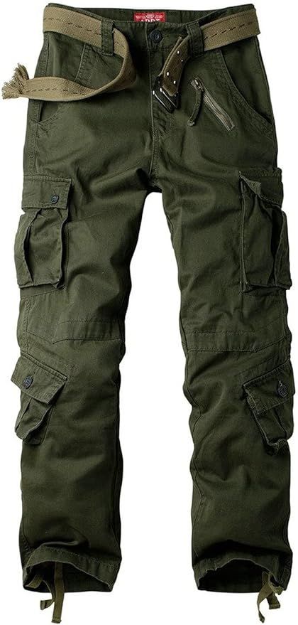 Women's Cotton Casual Military Army Cargo Combat Work Pants with 8 Pocket | Amazon (US)