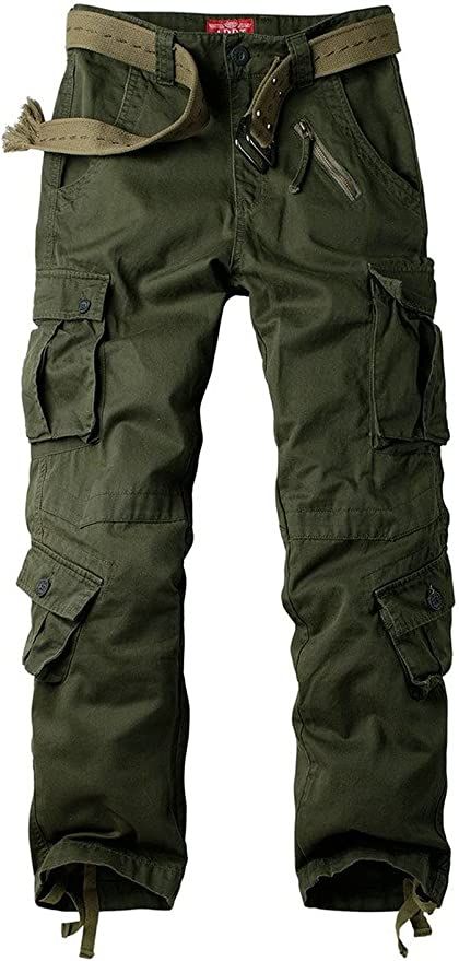 Women's Cotton Casual Military Army Cargo Combat Work Pants with 8 Pocket | Amazon (US)