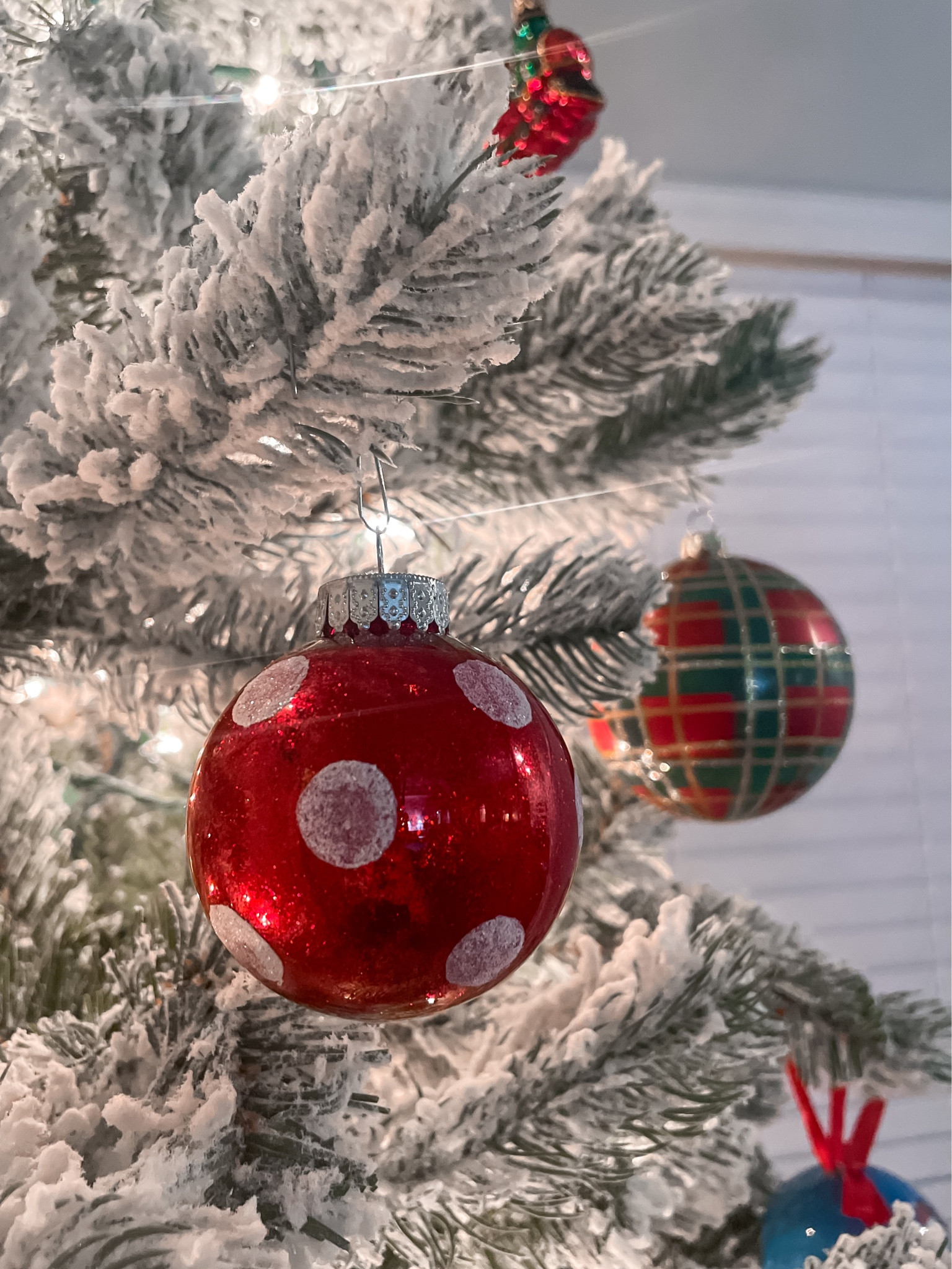 Christmas Holiday Ornaments Train Ornaments 
Mackenzie-Childs Ornaments 
Polka dot red Ornaments 
Target Ornaments 

#LTKHoliday #LTKCyberWeek #LTKhome
