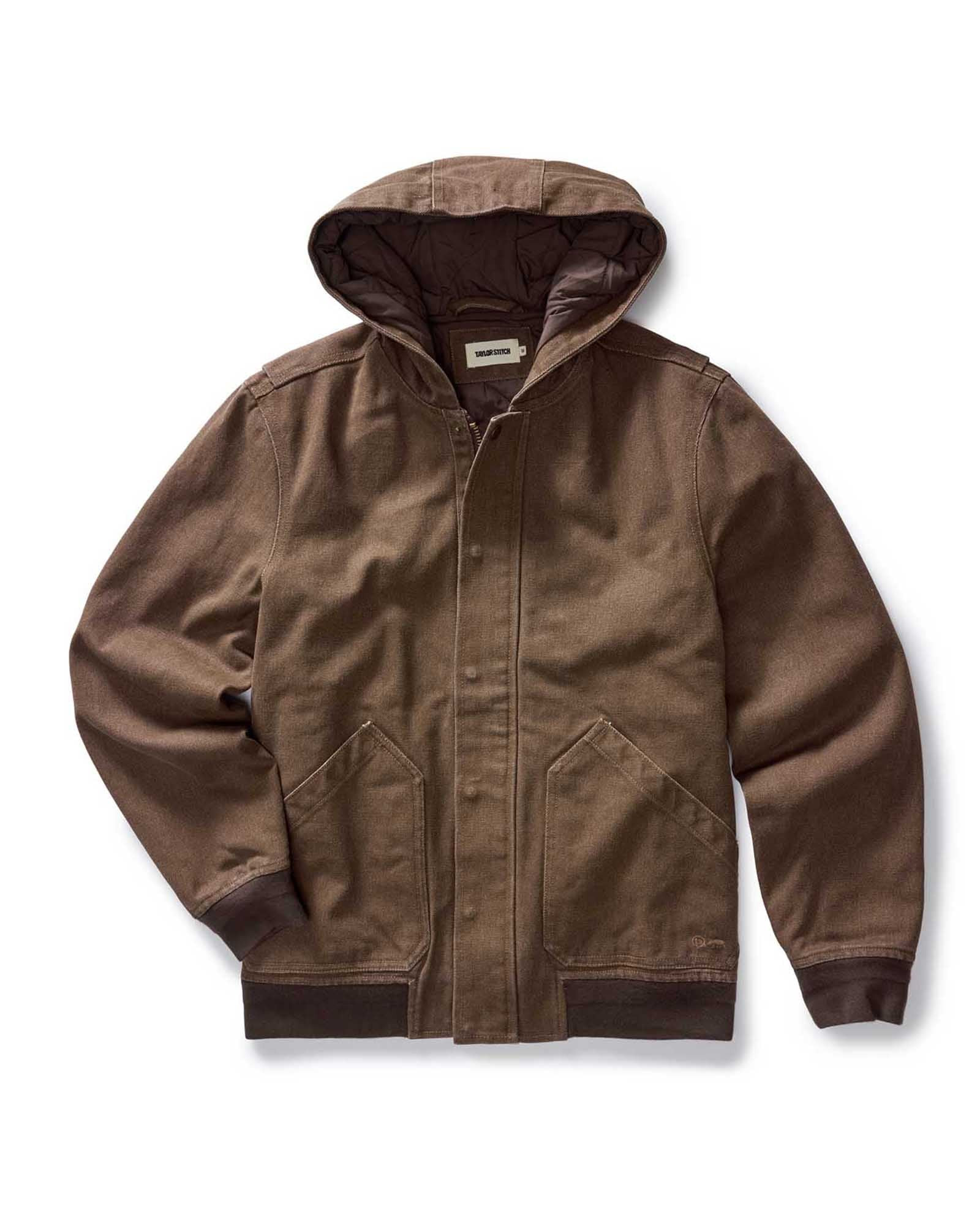 The Workhorse Hoodie in Aged Penny Chipped Canvas | Taylor Stitch