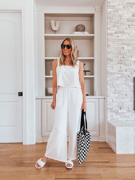 Perfect white linen set. So comfortable and flowing to dress up or down 

#LTKunder50 #LTKtravel #LTKxPrimeDay