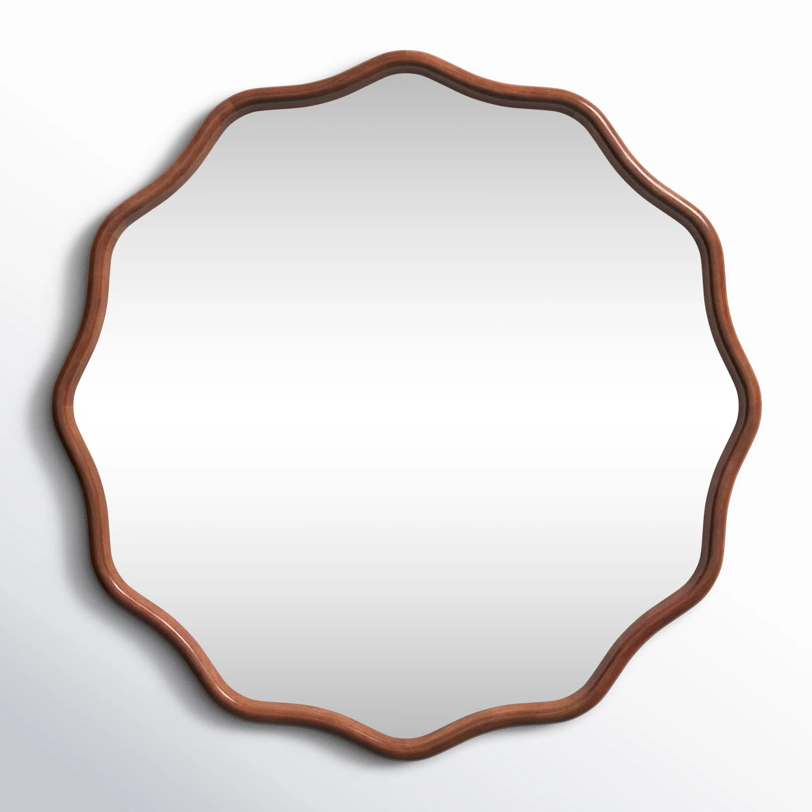Solid Wood Scalloped Mirror | Wayfair North America