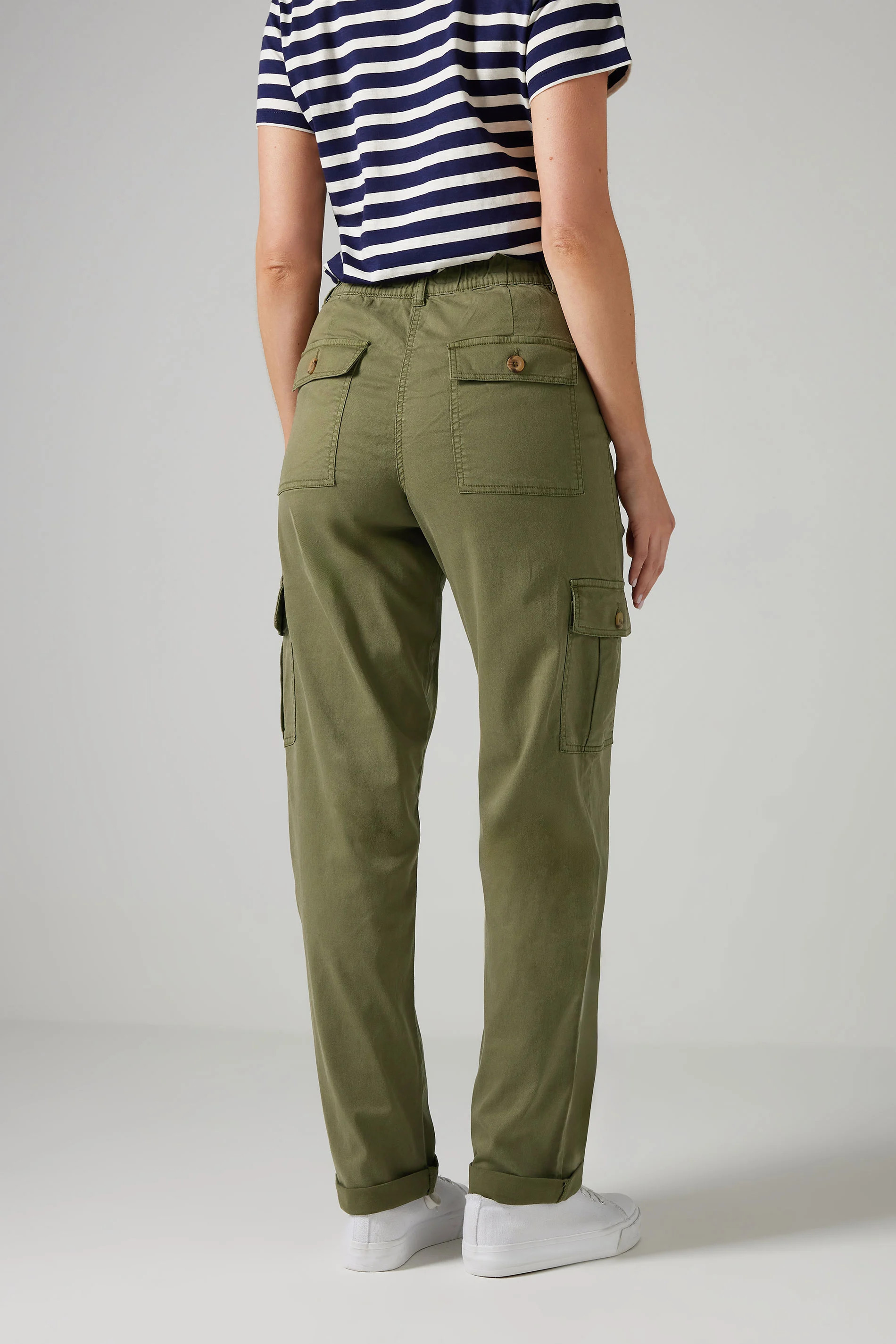 LTS MADE FOR GOOD Tall Khaki Green Cargo Chino Jeans | Long Tall Sally
