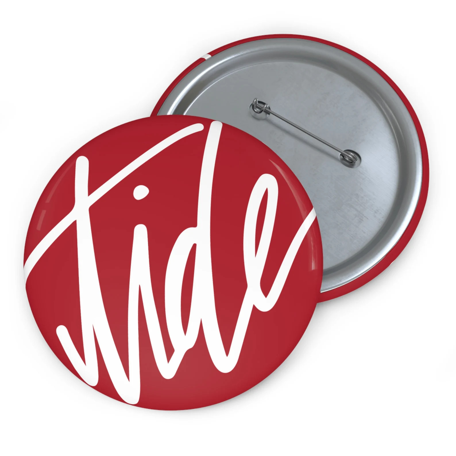 Alabama Football Custom Pin Buttons Crimson Tide Design, 3 Diameter, Tide Accessories, Football S... | Etsy (US)