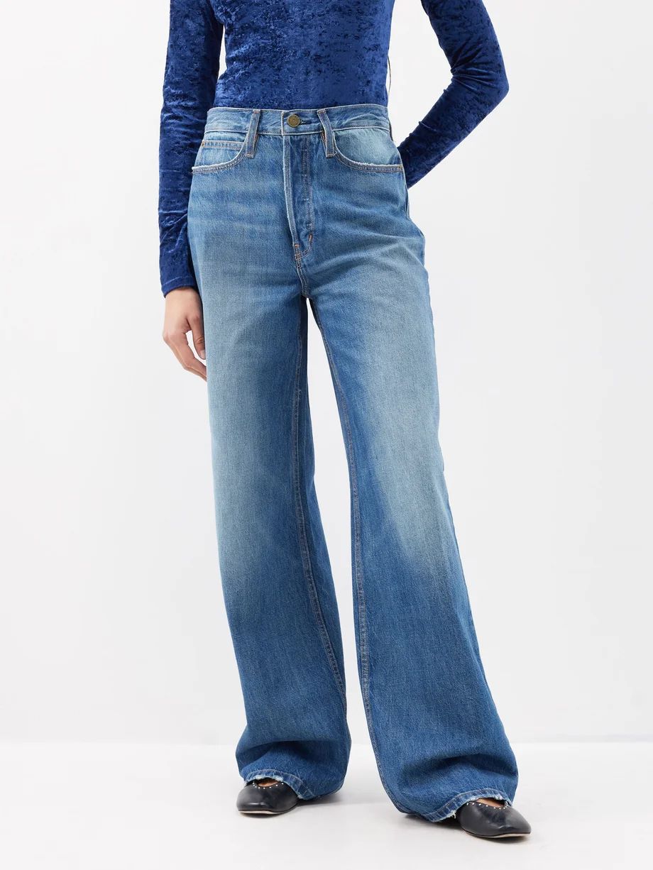 The 1978 recycled-cotton wide-leg jeans | FRAME | Matches (US)