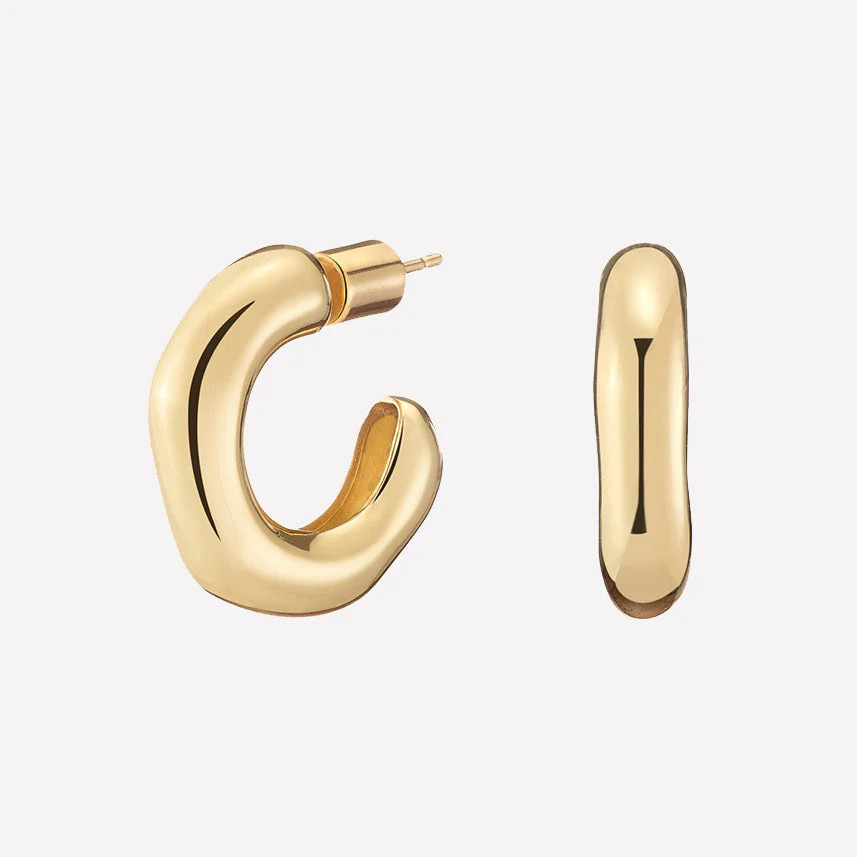 Lya Bubble Hoop Earrings | BONHEUR JEWELRY