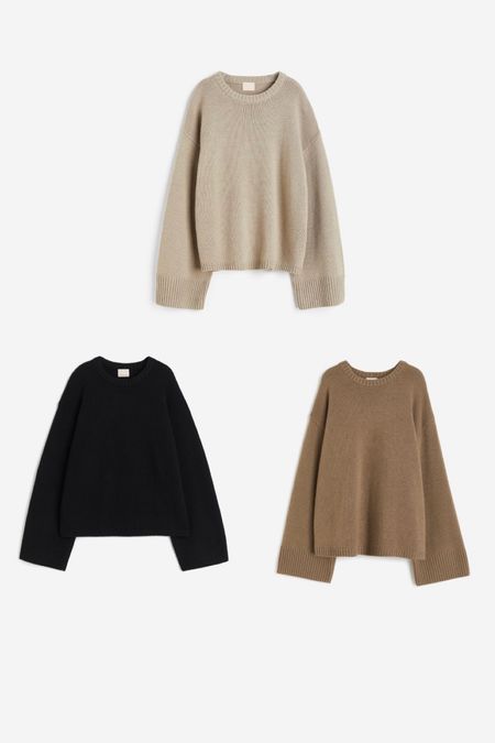 H&M cashmere knits 🫶🏼

These oversized neutral jumpers are the perfect layer to throw on over a pair of trousers or jeans. They’re also incredibly comfy and soft to wear. 



#LTKstyletip #LTKSeasonal #LTKeurope