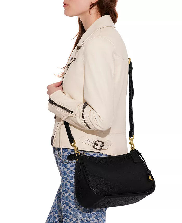 Soft Pebble Leather Cary Convertible Crossbody | Macy's