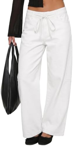 Sidefeel Wide Leg Low Rise Jeans for Women Trendy | Amazon (US)