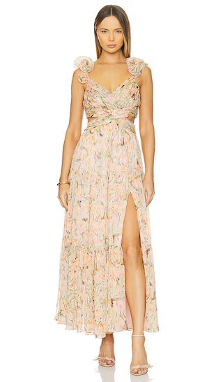 Fritillaria Dress in Coral Floral | Revolve Clothing (Global)