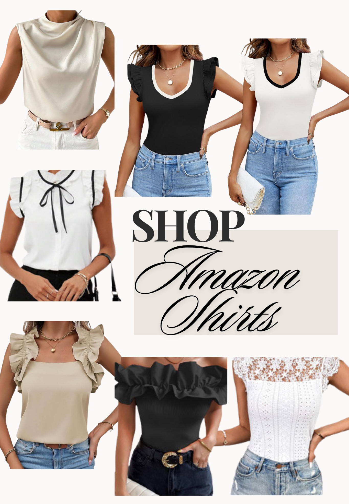 Neutral Amazon shirt roundup! 🤍🖤

#LTKStyleTip #LTKFindsUnder100 #LTKFindsUnder50