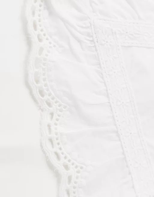 ASOS DESIGN lace frill collar in white | ASOS | ASOS (Global)
