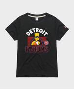 Women's The Simpsons Bart x Detroit Pistons | Women's NBA T-Shirt | Homage