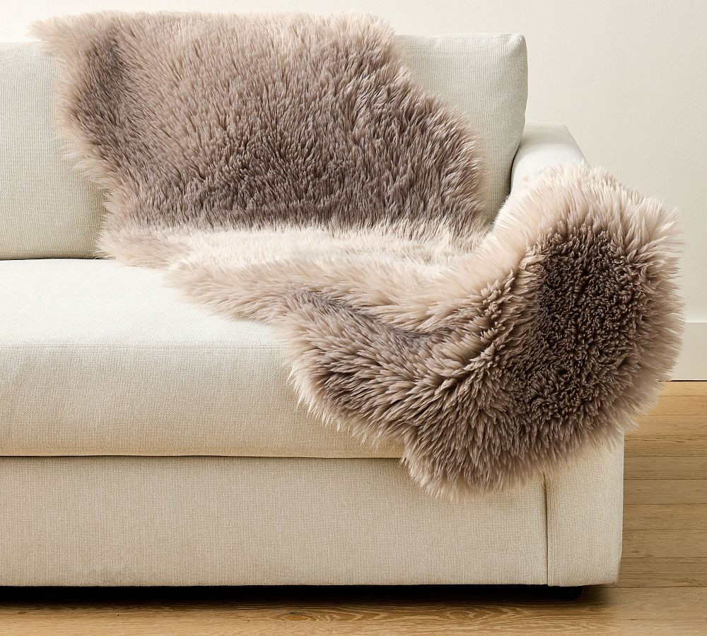Luxe Faux Fur Double Length Hide | Pottery Barn (US)