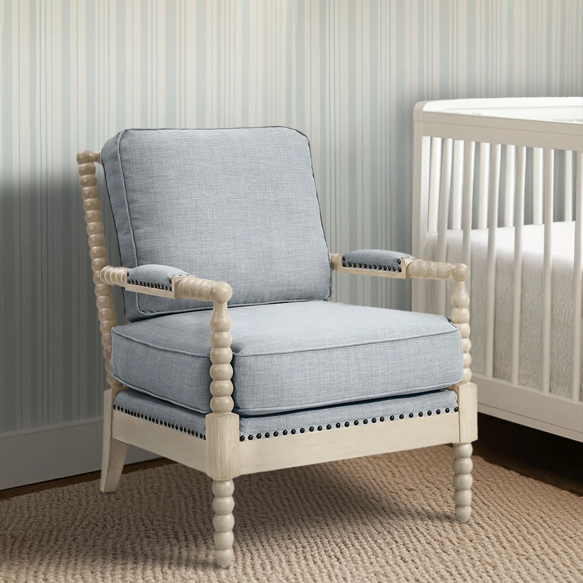 Donohue Elegant Nailhead Trim Armchair | Wayfair North America