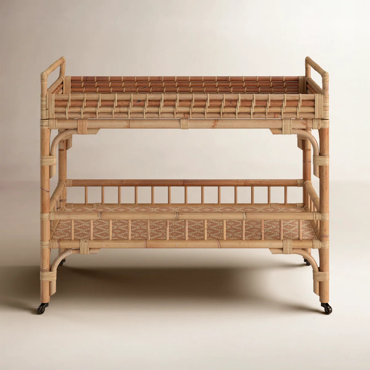 Rooney Rattan Bar Cart | Birch Lane