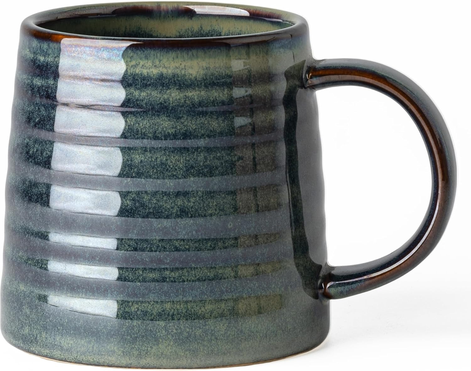 Ceramic Coffee Mugs, 16oz, Large Capacity, Wide Bottom, Transmutation Glaze Craft, Handmade Potte... | Amazon (US)