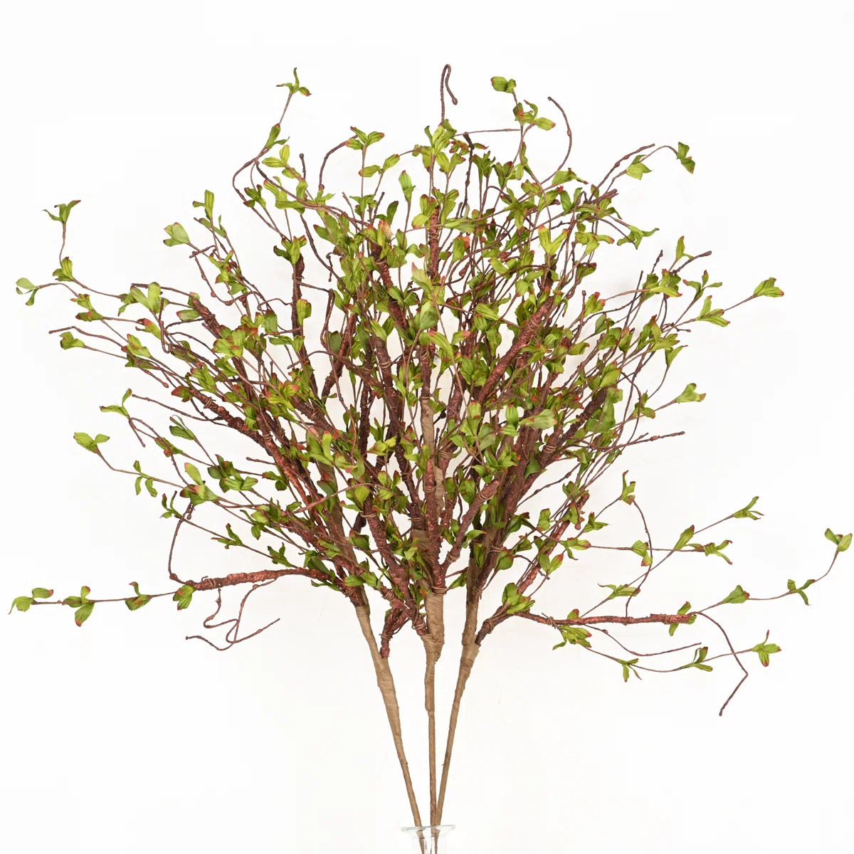 36" Artificial Farmhouse Twig Branches Floral Arrangement For Vase Filler, Long Stem Faux Leafage... | Wayfair North America