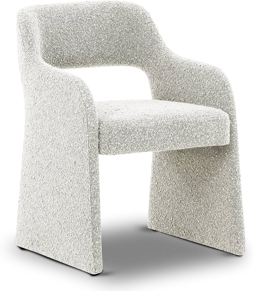 POLY & BARK Chios Dining Chair, Black & White Boucle | Amazon (US)