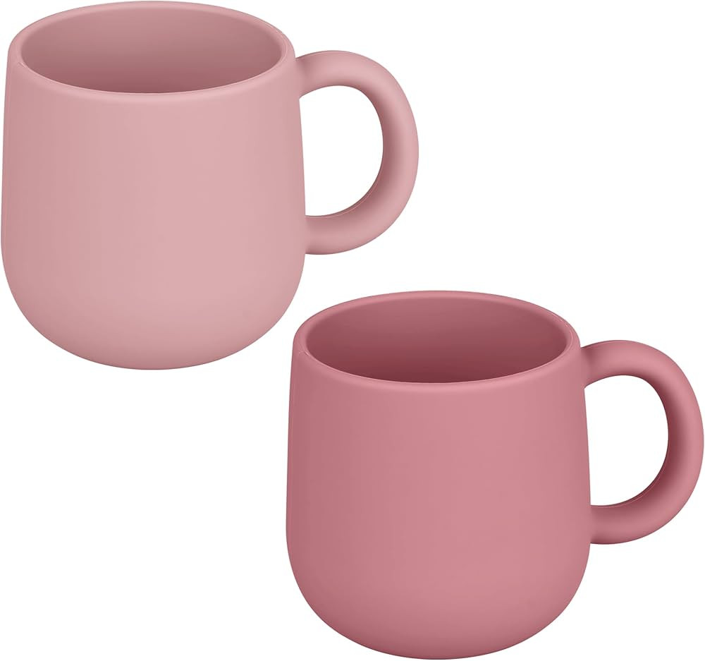 Pack of 2 Silicone Drinking Mug Cup for Toddler Kids and Children (Color 4) | Amazon (US)