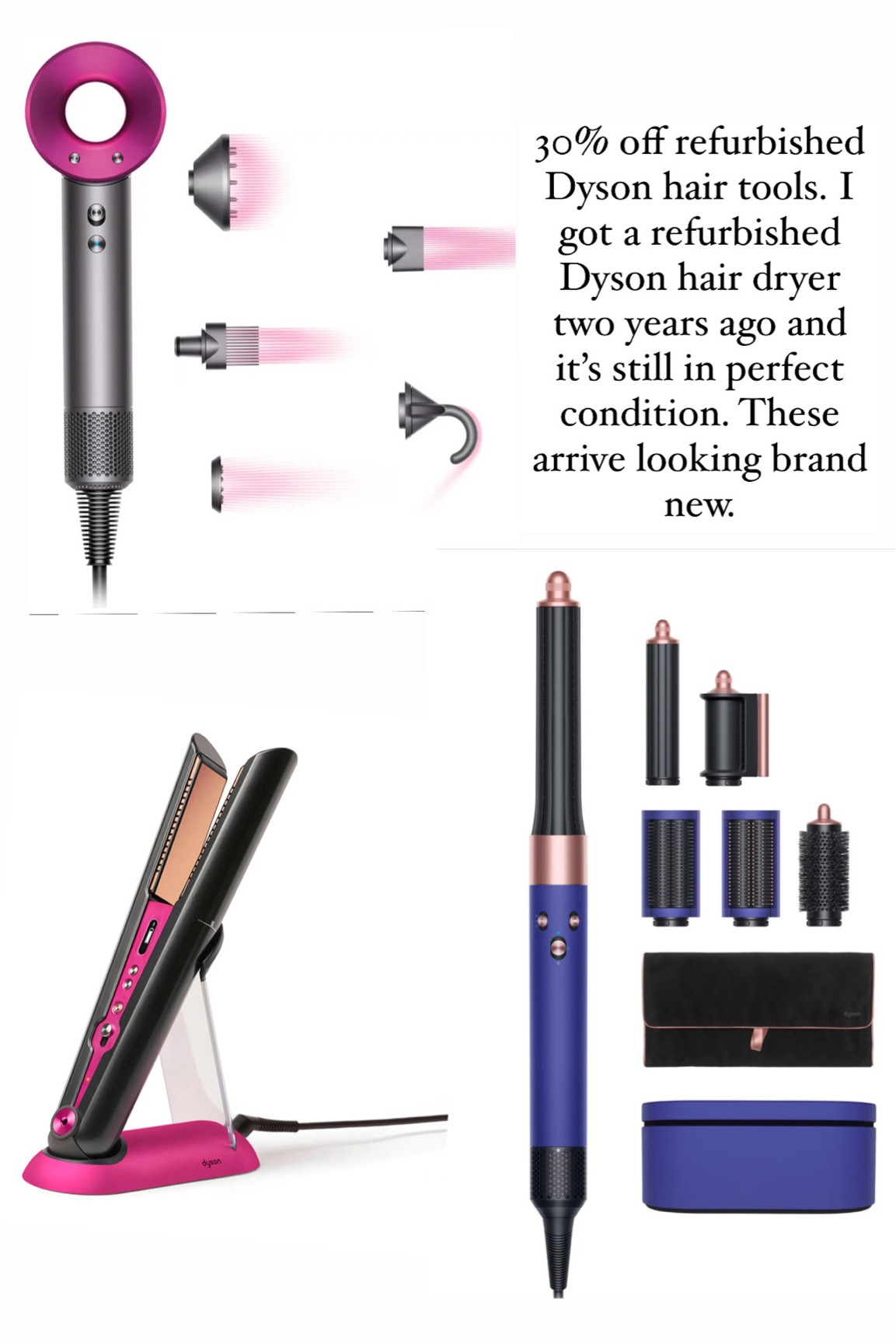 Nordstrom Rack refurbished Dyson hair dryer hair straightener air wrap curling iron gift ideas for her splurge 

#LTKHolidaySale #LTKSeasonal #LTKsalealert
