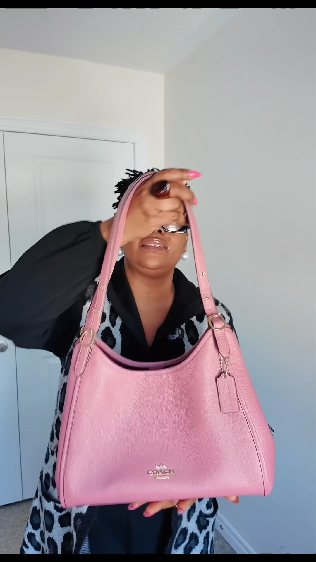 This peony pink colour is easier to style than I imagined! Few pieces left run 🏃🏽‍♀️ don’t work walk. They both come in other different colors as well  

#LTKbag #LTKworkwear #LTKstyletip