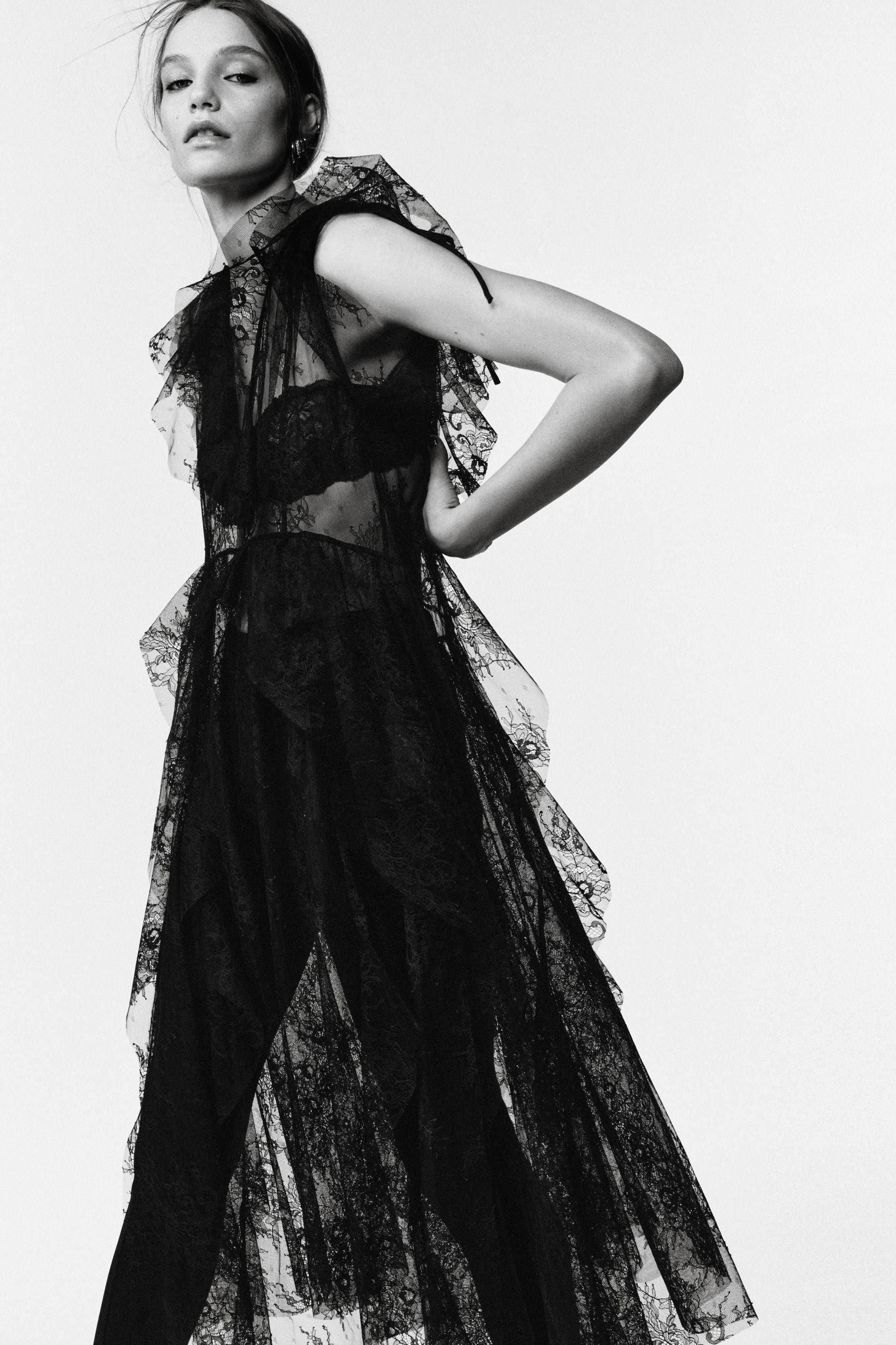 LIMITED EDITION LACE MIDI DRESS | Zara US