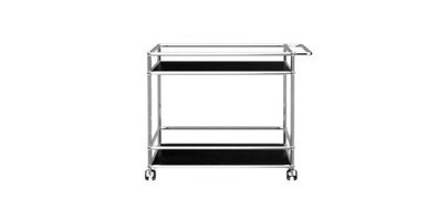 Modern Minimalist Storage Bar Cart | Manhattan Home Design