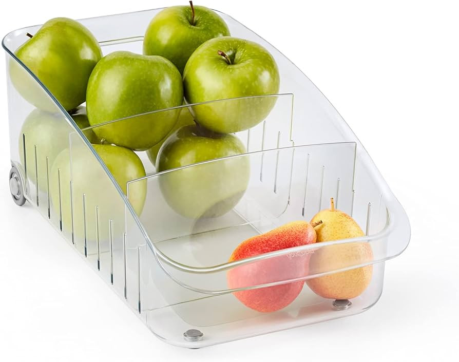 YouCopia RollOut® Fridge Drawer 8", Fridge Organizer and Storage, Clear BPA-Free Refrigerator Bi... | Amazon (US)