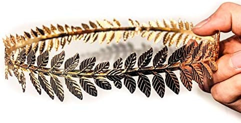 EAWIN Roman Emperor Crown Laurel Wreath Gold Leaf Headband Toga Costume Accessory Caesar Circlet ... | Amazon (US)