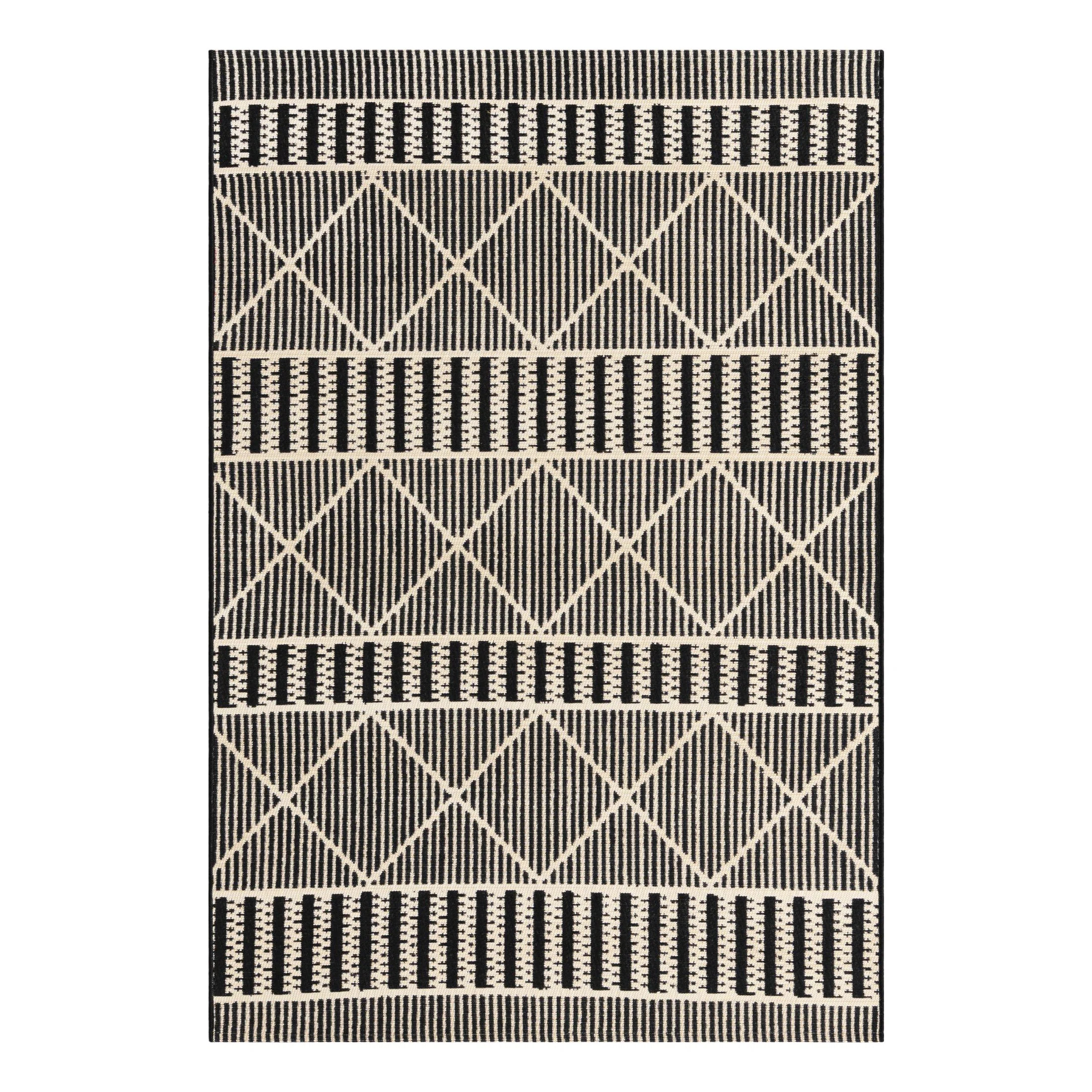 Black_Unique Loom Dalyan Outdoor Trellis Rug | Wayfair North America