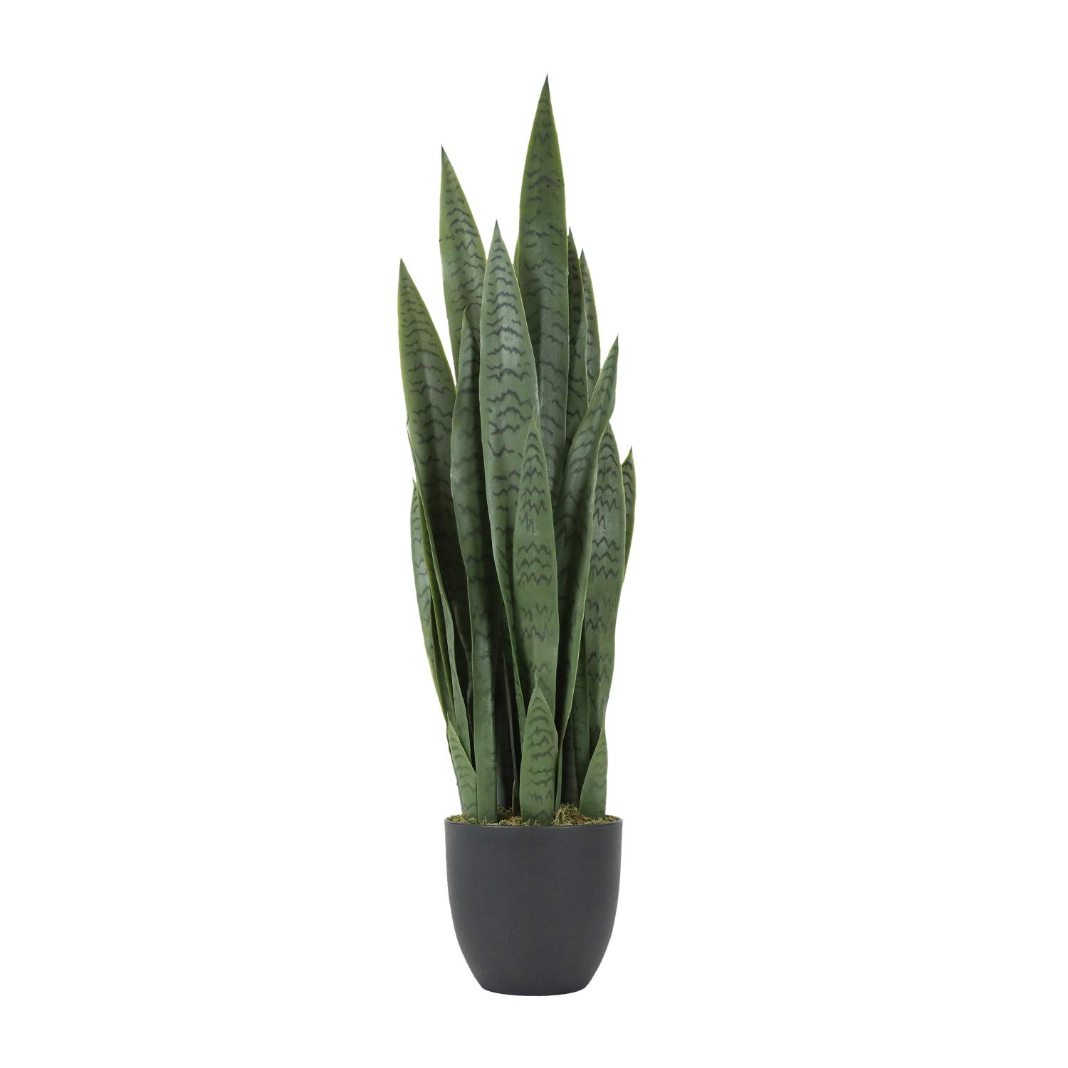 Worth Garden 3ft Artificial Snake Plant Fake Sansevieria Indoor Outdoor, 28 Thick Leaves Lifelike... | Amazon (US)