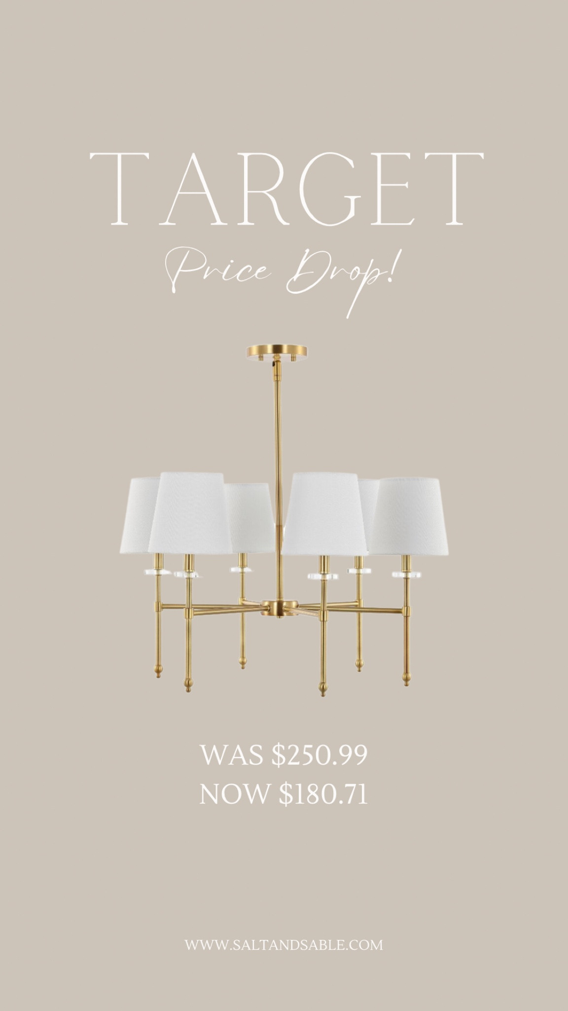 Price drop on this beautiful modern chandelier from Target 🎯 


Mid century modern chandelier 
Target home 
Target home finds 
Modern home 
Living room decor 
Living room ideas 
Dining room decor 
Neutral home finds 
Modern design 
Lighting options 
Dining room ideas 


#LTKsalealert #LTKhome #LTKSale